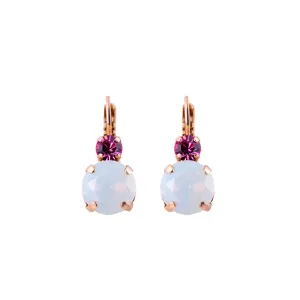Large Double Stone Leverback Earrings in "Banana Split" *Custom*