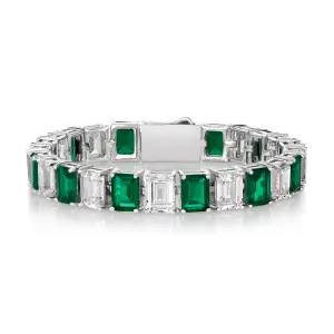 Lisa Marie Emerald Statement Bracelet