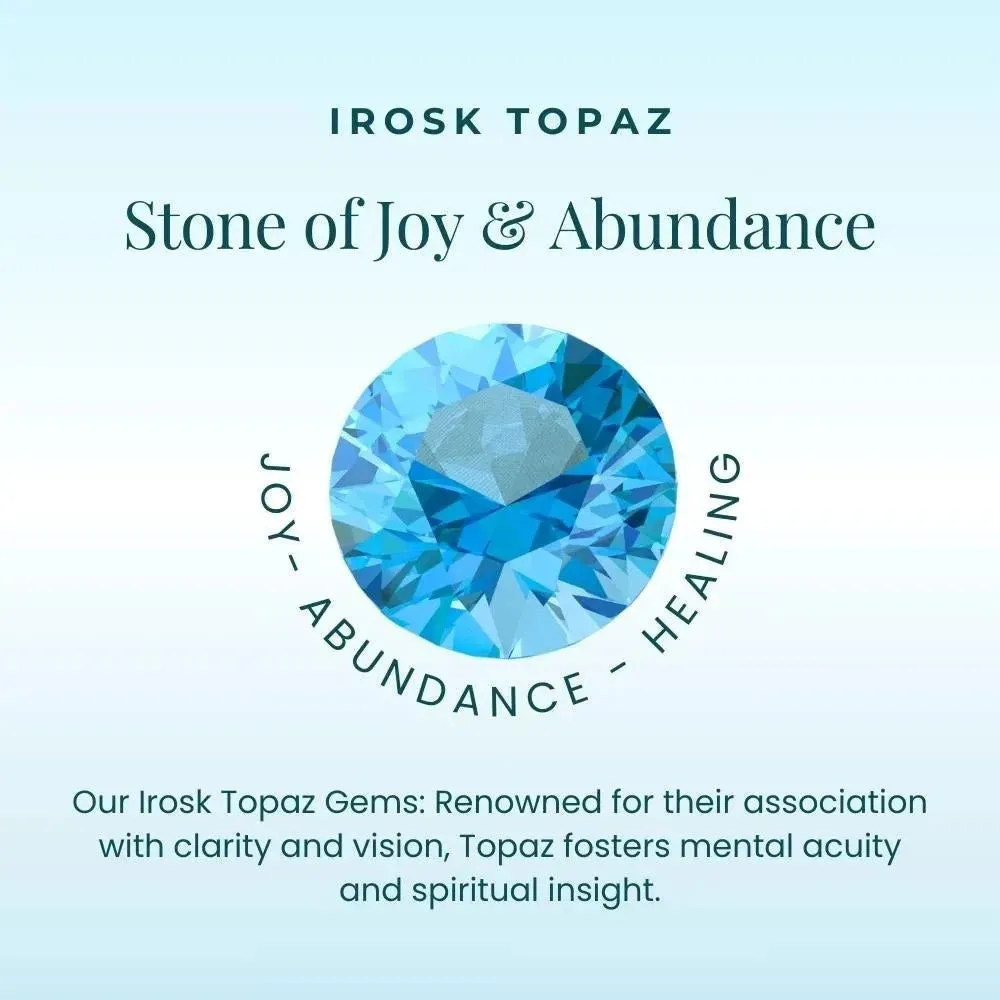 London Blue Topaz Dewdrop Necklace in Sterling Silver