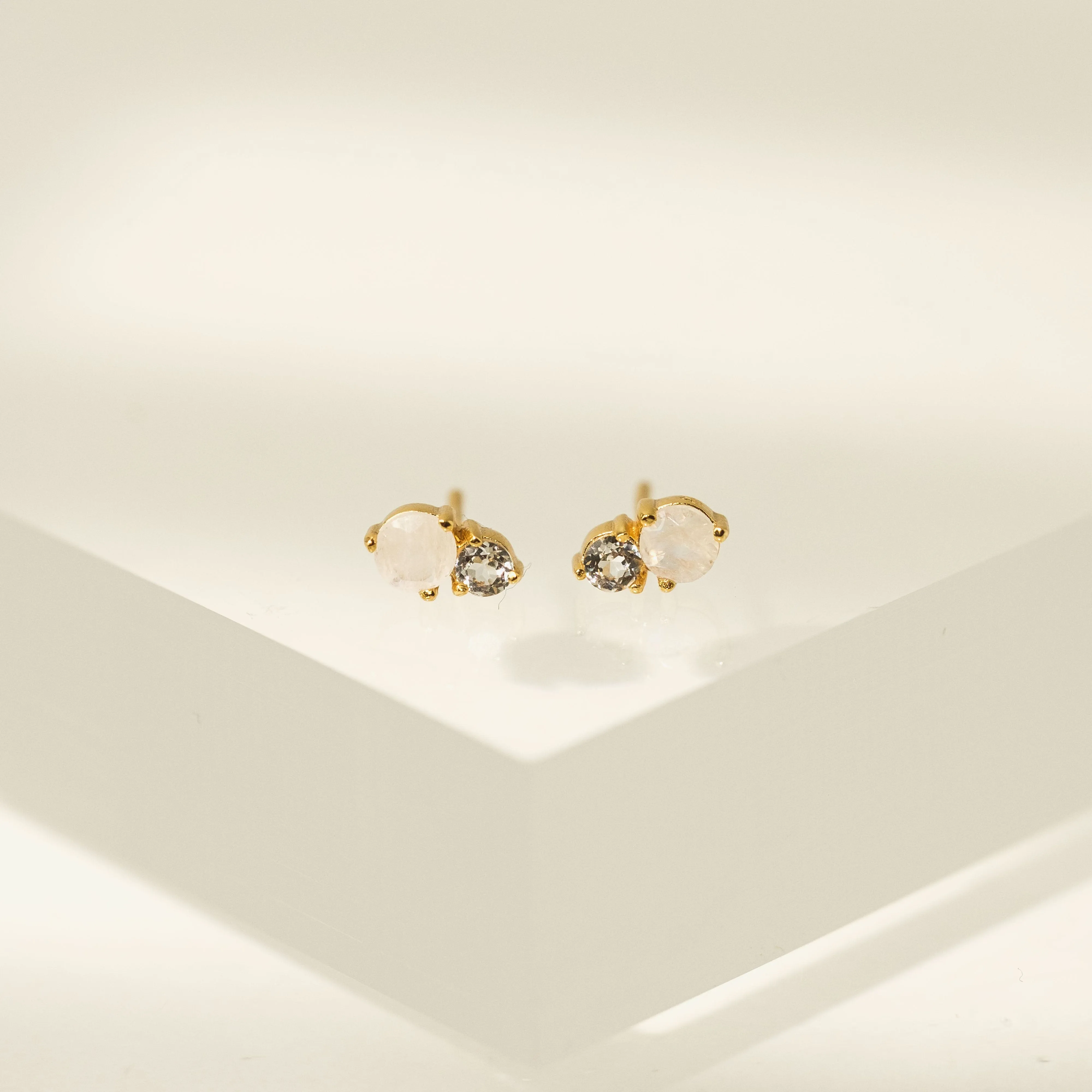Luma Gemstone Stud Earrings