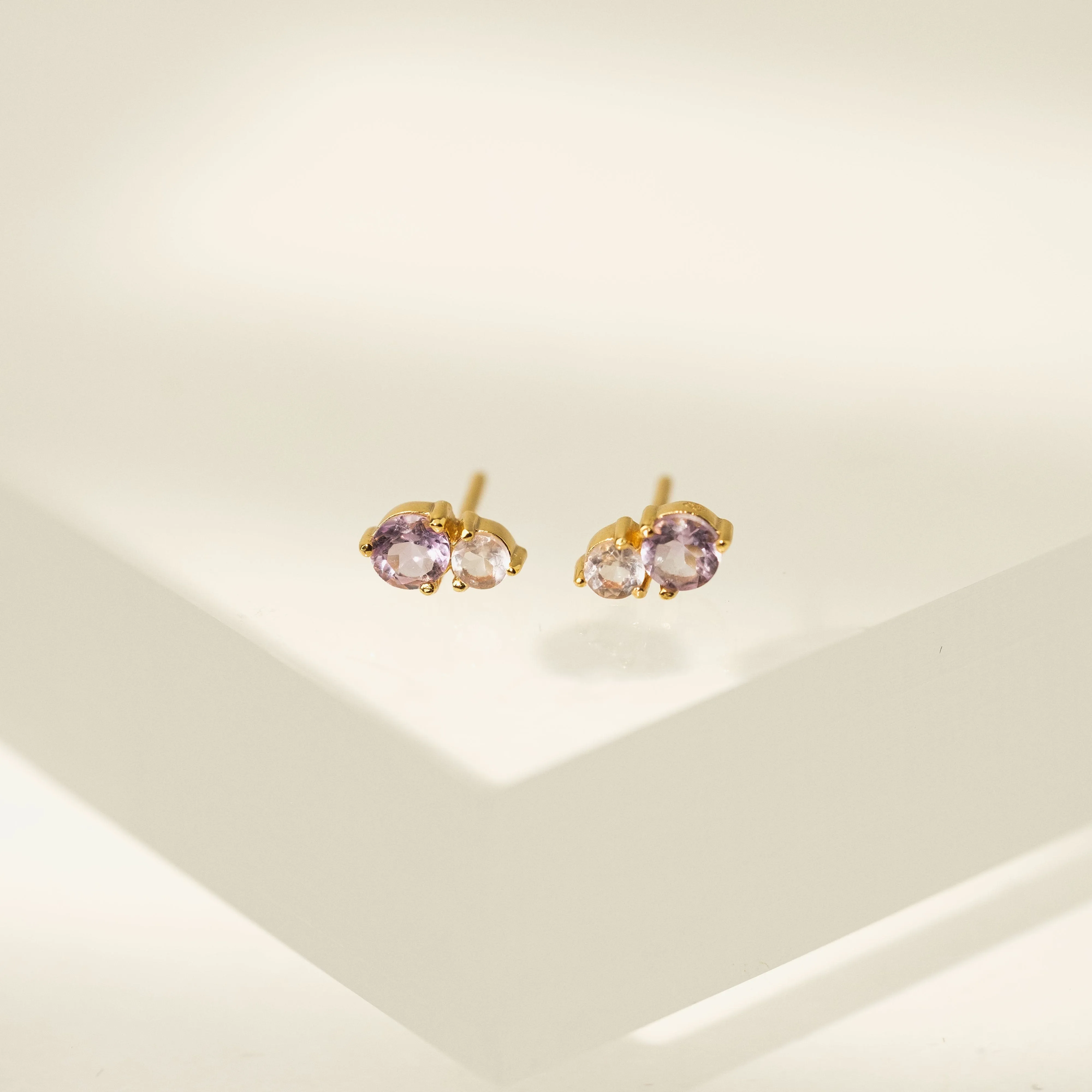 Luma Gemstone Stud Earrings