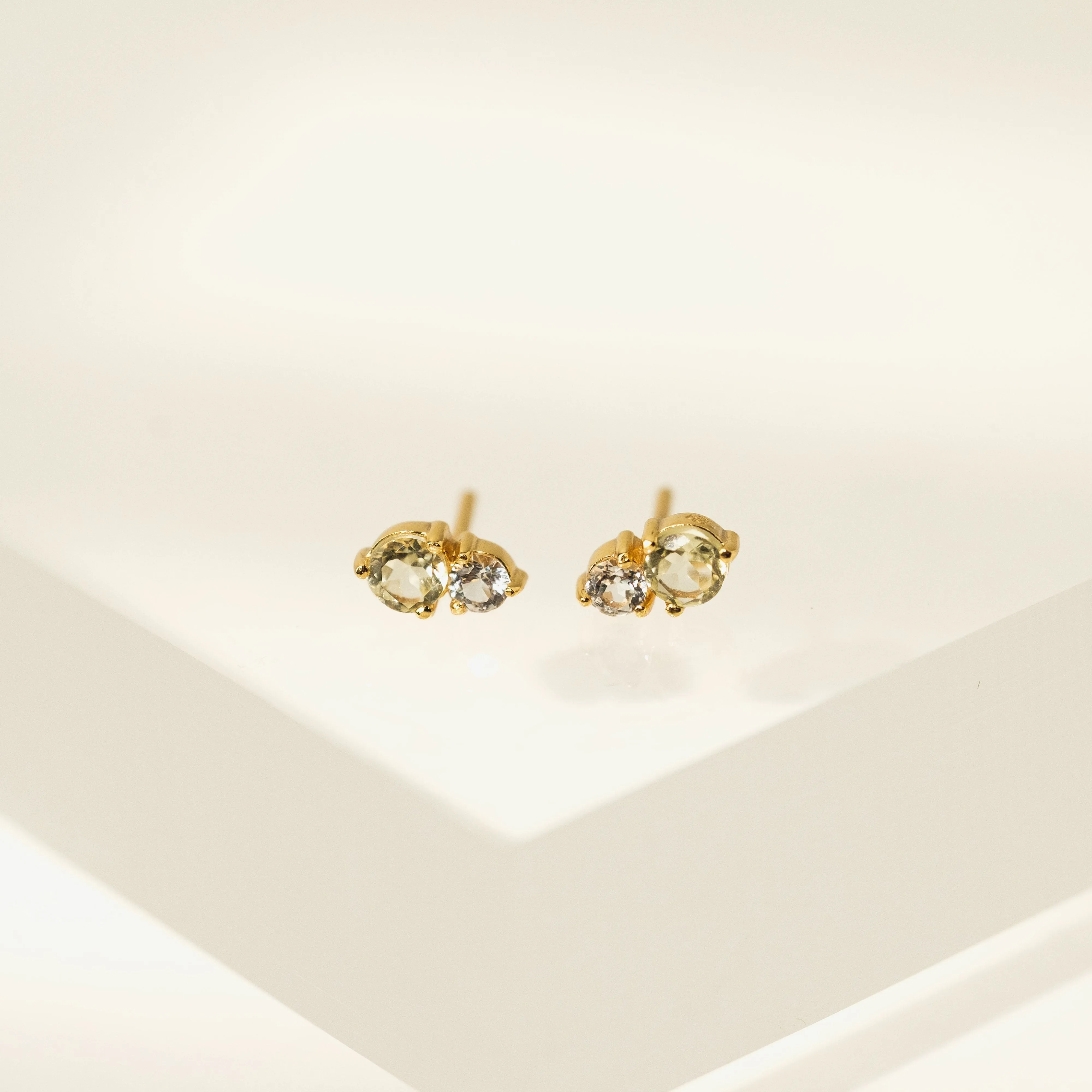Luma Gemstone Stud Earrings