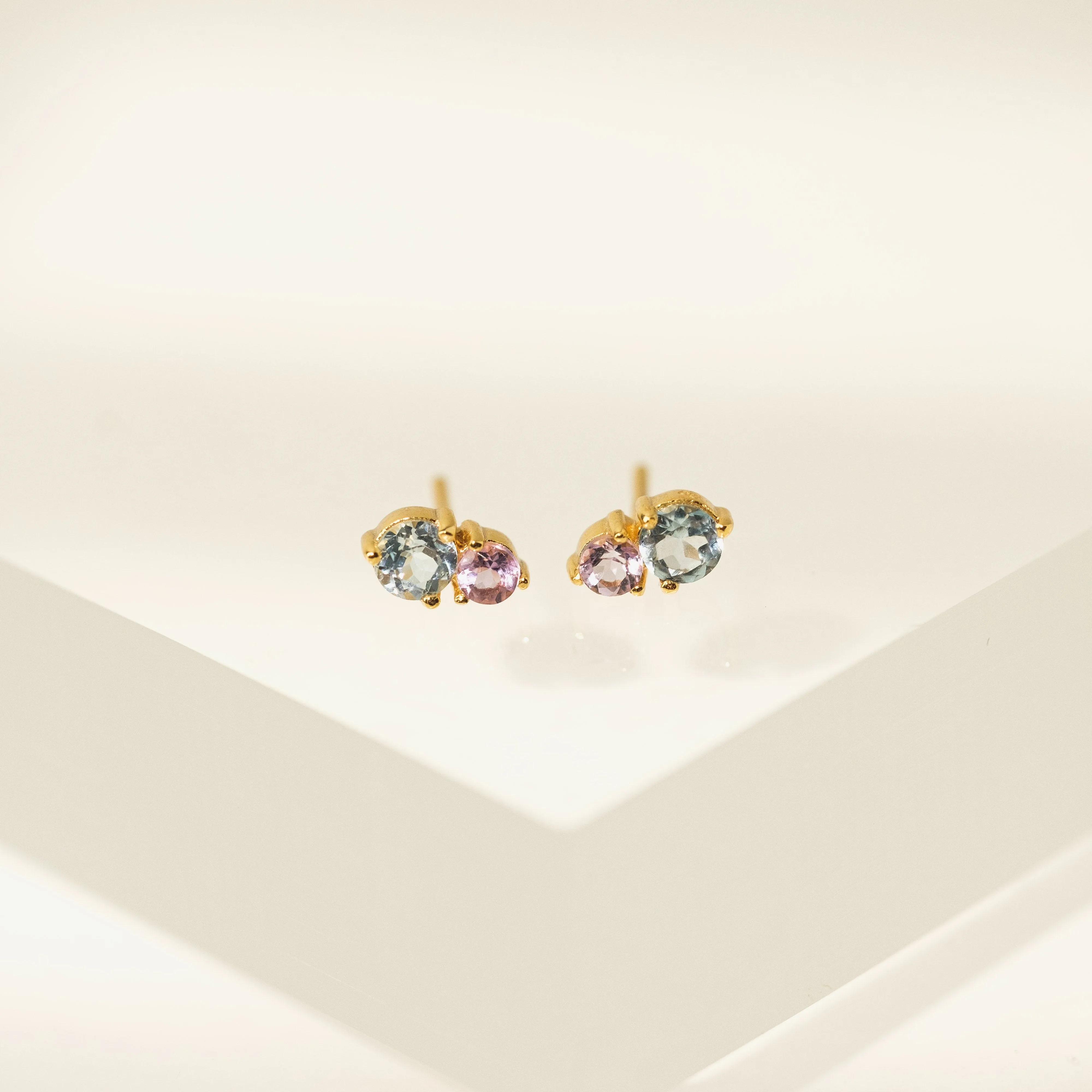 Luma Gemstone Stud Earrings