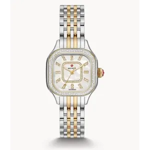 Michele Meggie Two-Tone Diamond Stainless Steel Watch 27mm Quartz