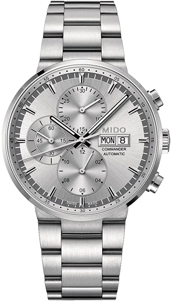 Mido Men's M0144141103100 Commander II 42.5mm Automatic Chronograph Watch