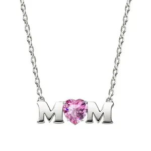 MOM Pink Gemstone Necklace