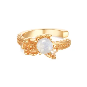 Moonstone Gold Ear Cuff - Poppy