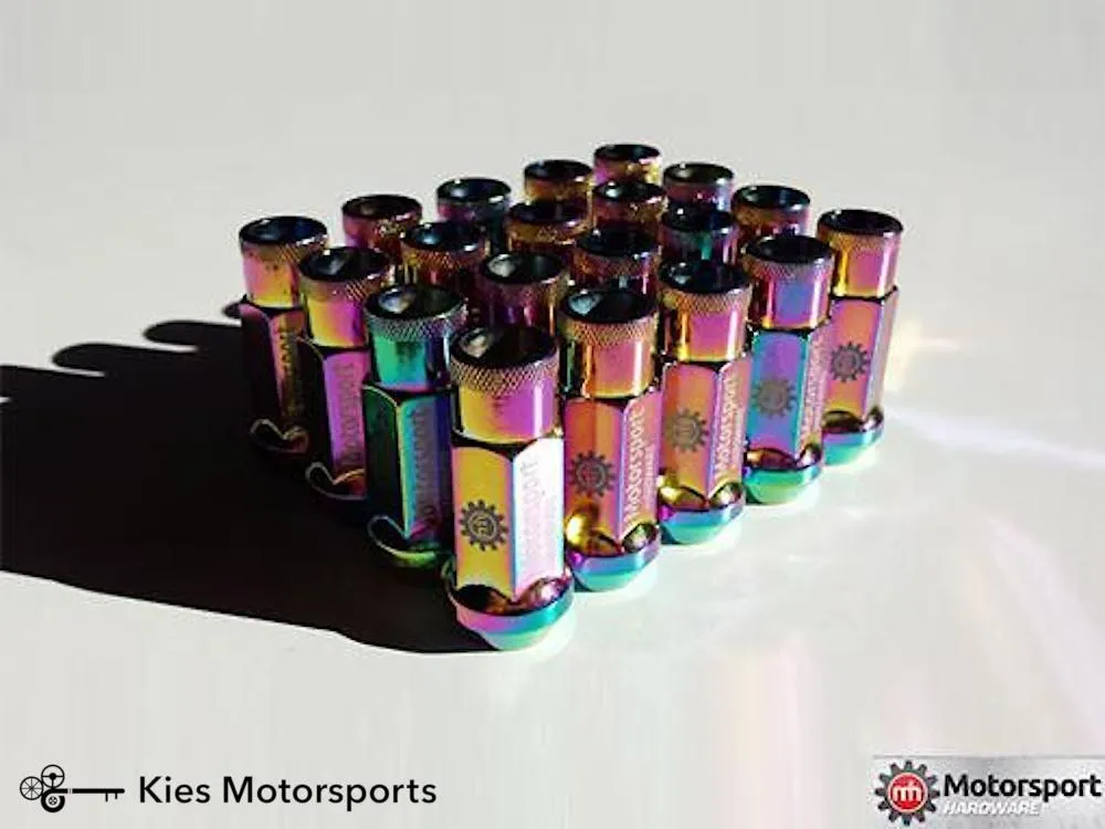 Motorsport Hardware 5-Lug (12 x 1.5 Thread) 68mm Black Race Stud Kit 12 x 1.5 (BMW E Series)