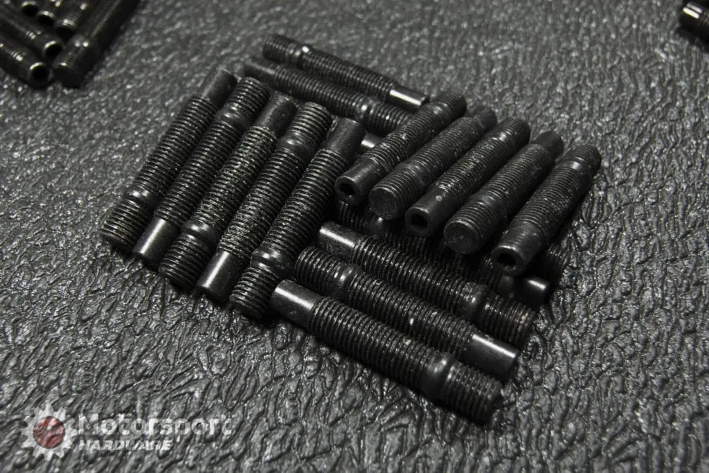Motorsport Hardware 5-Lug (12 x 1.5 Thread) 68mm Black Race Stud Kit 12 x 1.5 (BMW E Series)