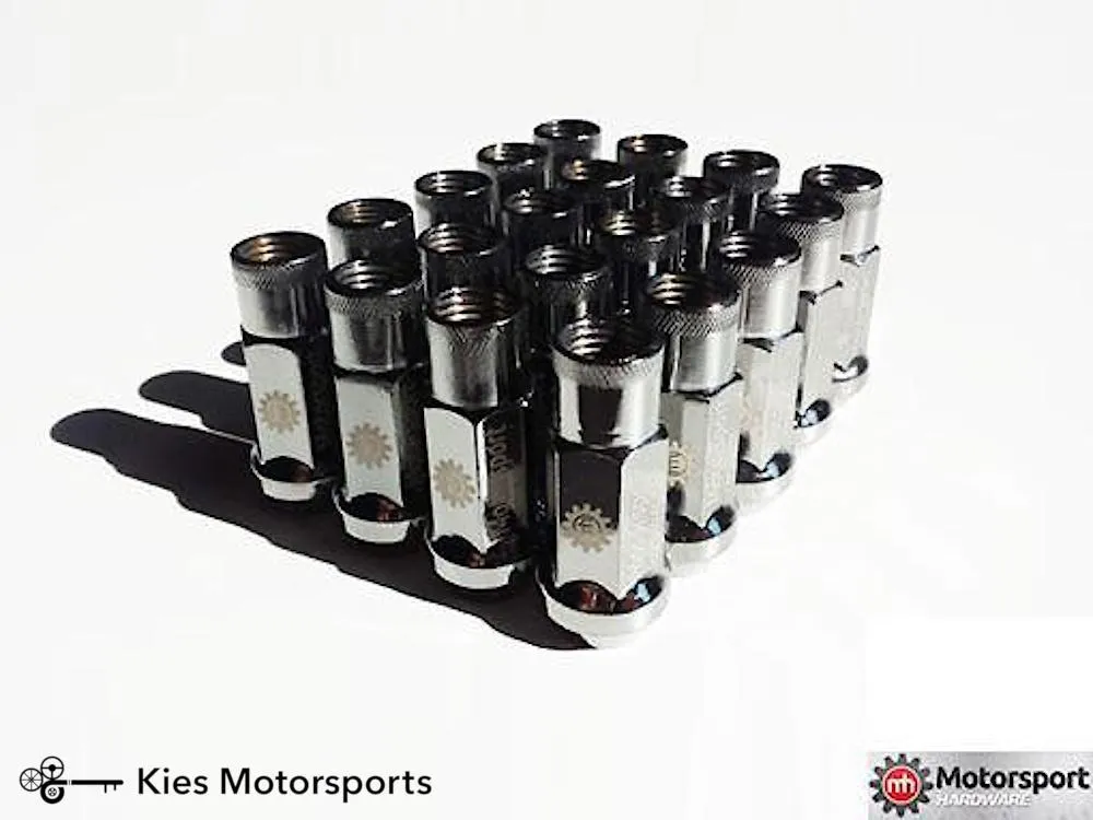 Motorsport Hardware 5-Lug (12 x 1.5 Thread) 68mm Black Race Stud Kit 12 x 1.5 (BMW E Series)