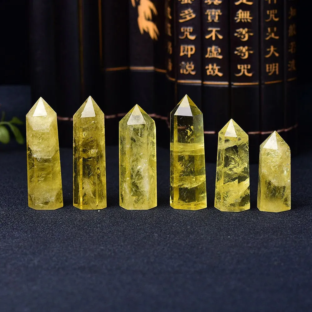 Natural Citrine Crystal Point - Polished Citrine Stone - Citrine Cluster - Citrine Stone - Healing crystals - Citrine Tower Quartz Obelisk