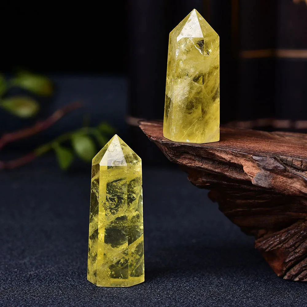 Natural Citrine Crystal Point - Polished Citrine Stone - Citrine Cluster - Citrine Stone - Healing crystals - Citrine Tower Quartz Obelisk