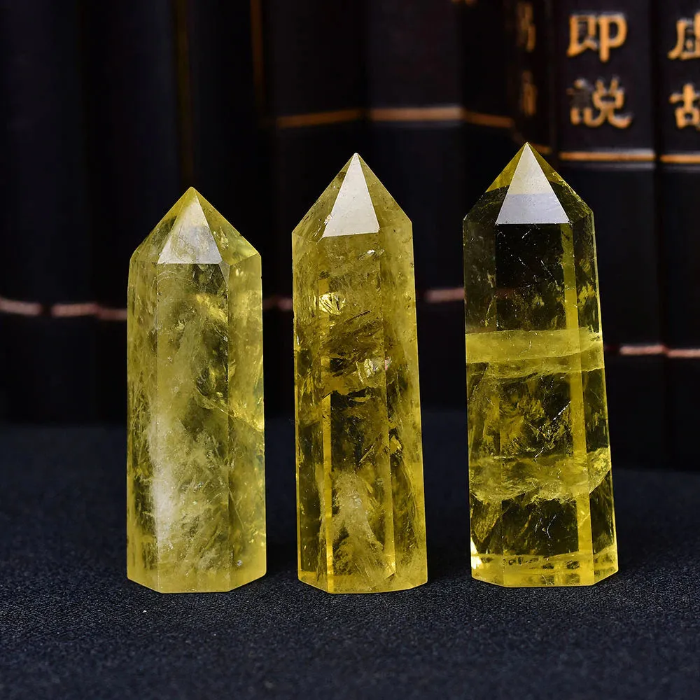 Natural Citrine Crystal Point - Polished Citrine Stone - Citrine Cluster - Citrine Stone - Healing crystals - Citrine Tower Quartz Obelisk