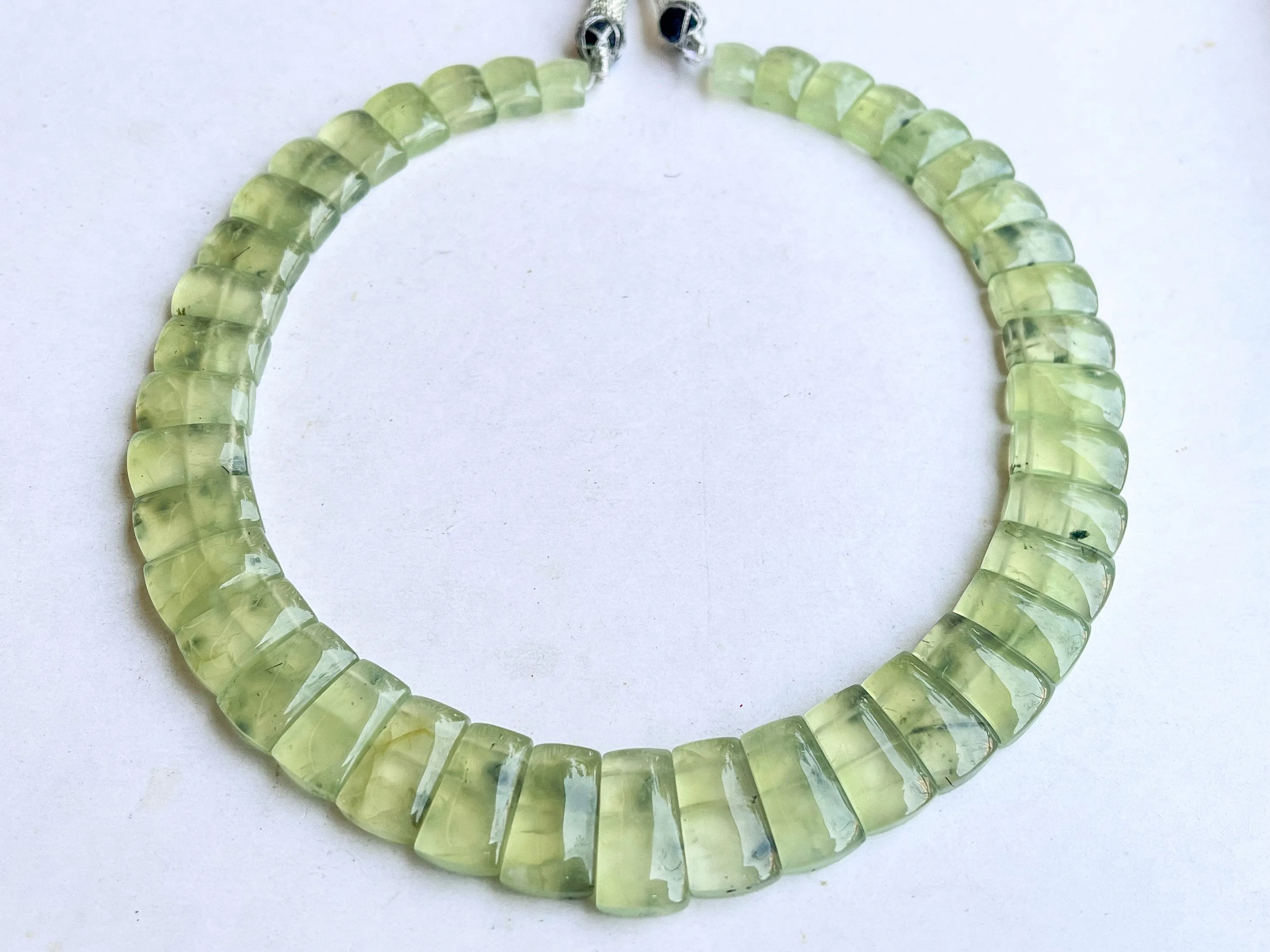 Natural Prehnite Bib Necklace, Cleopatra Egyptian Necklace, Fancy Beach Jewelry, AAA Prehnite Choker  Necklace, Prehnite Necklace