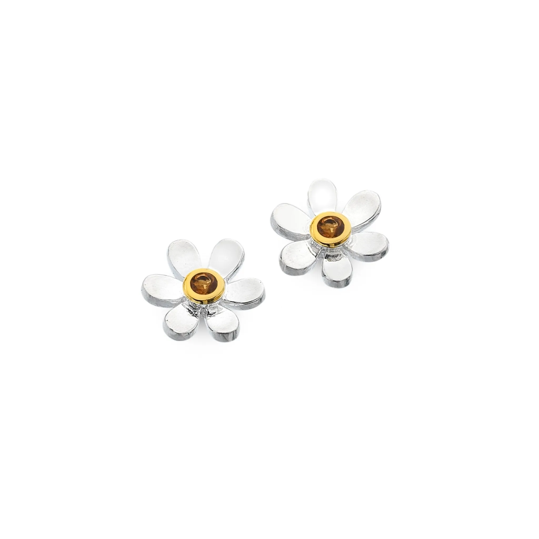November birthstone daisy studs