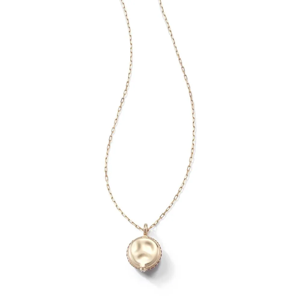 OC X WF 18K MEDIUM AMETHYST PEBBLE LOCKET