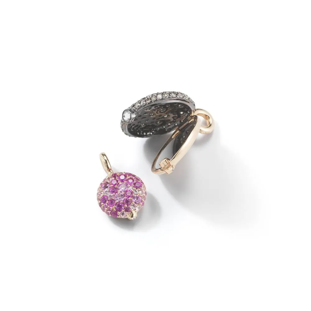 OC X WF 18K MEDIUM AMETHYST PEBBLE LOCKET