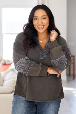 *Online Exclusive* Moonstone Mineral Wash Pullover
