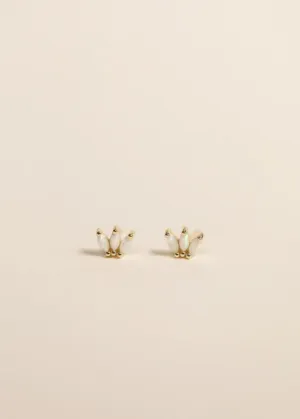 Opal Crown Stud