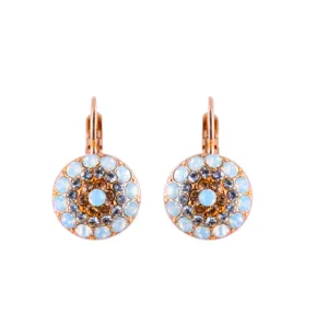 Pavé Leverback Earrings in "Butter Pecan" *Custom*