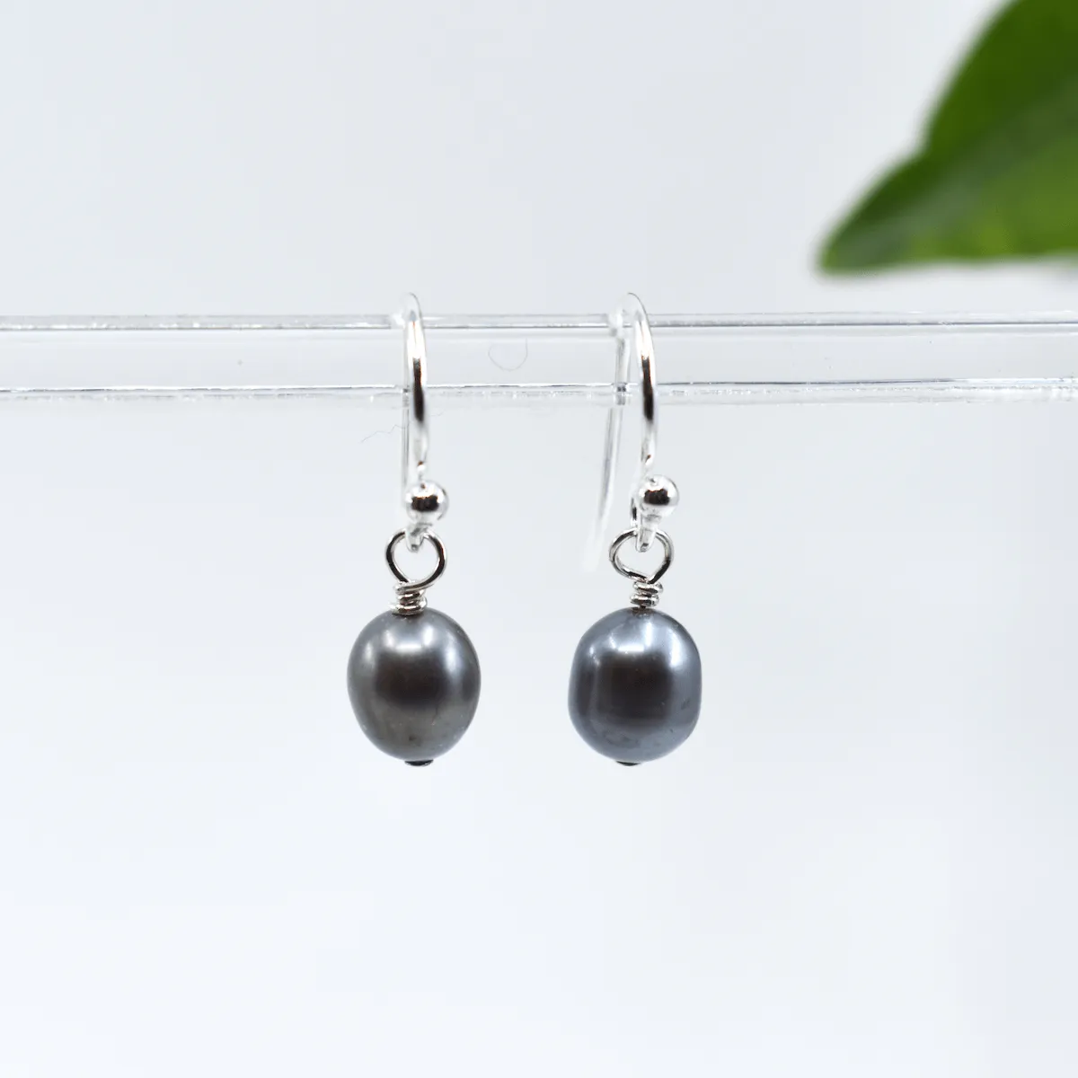Peacock Freshwater Pearl Drop Earrings