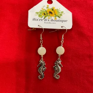Pearl and Silvertone Sea Earrings OE2140-2145-2142-ASMOP