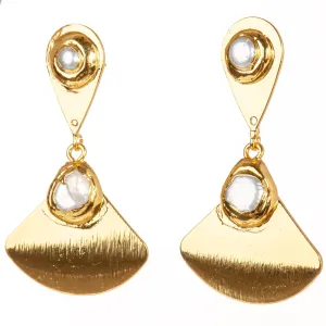 Pearl Fan Earrings