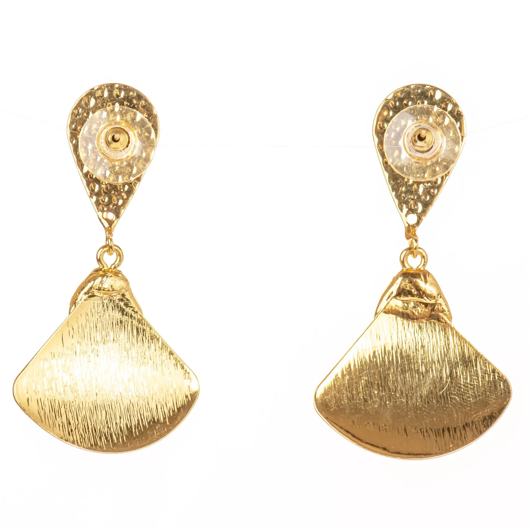 Pearl Fan Earrings