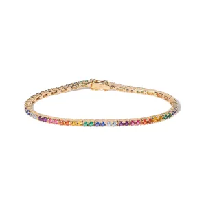 Rainbow Tennis Bracelet