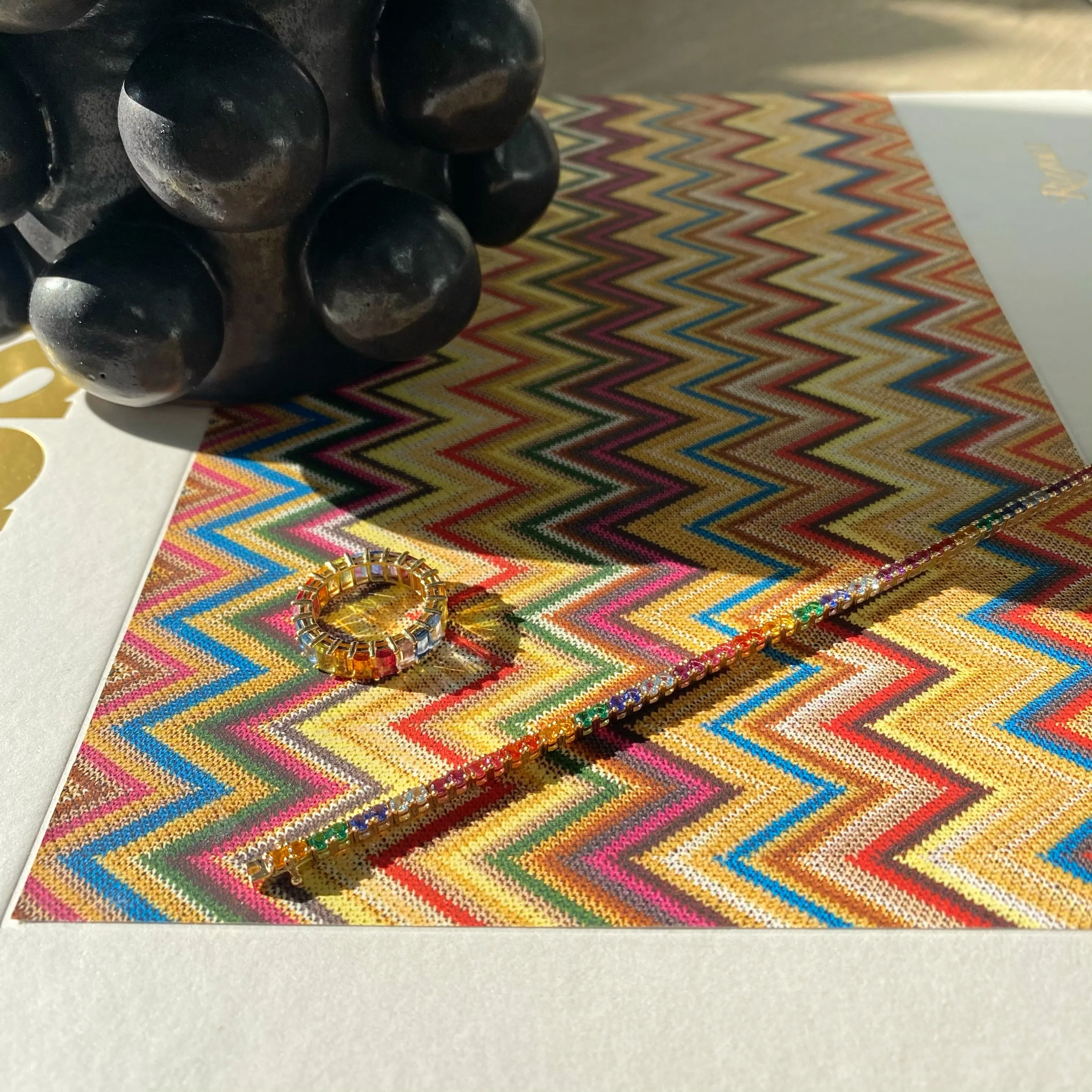 Rainbow Tennis Bracelet