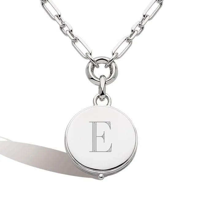 Revival Astoria Round Locket 22" Figaro Chain Necklace 90439RP