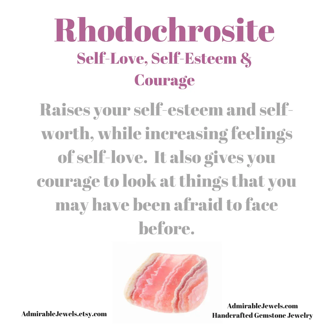 Rhodochrosite Pendant Necklace