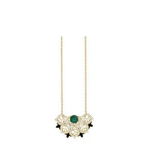 Rise pave malachite M