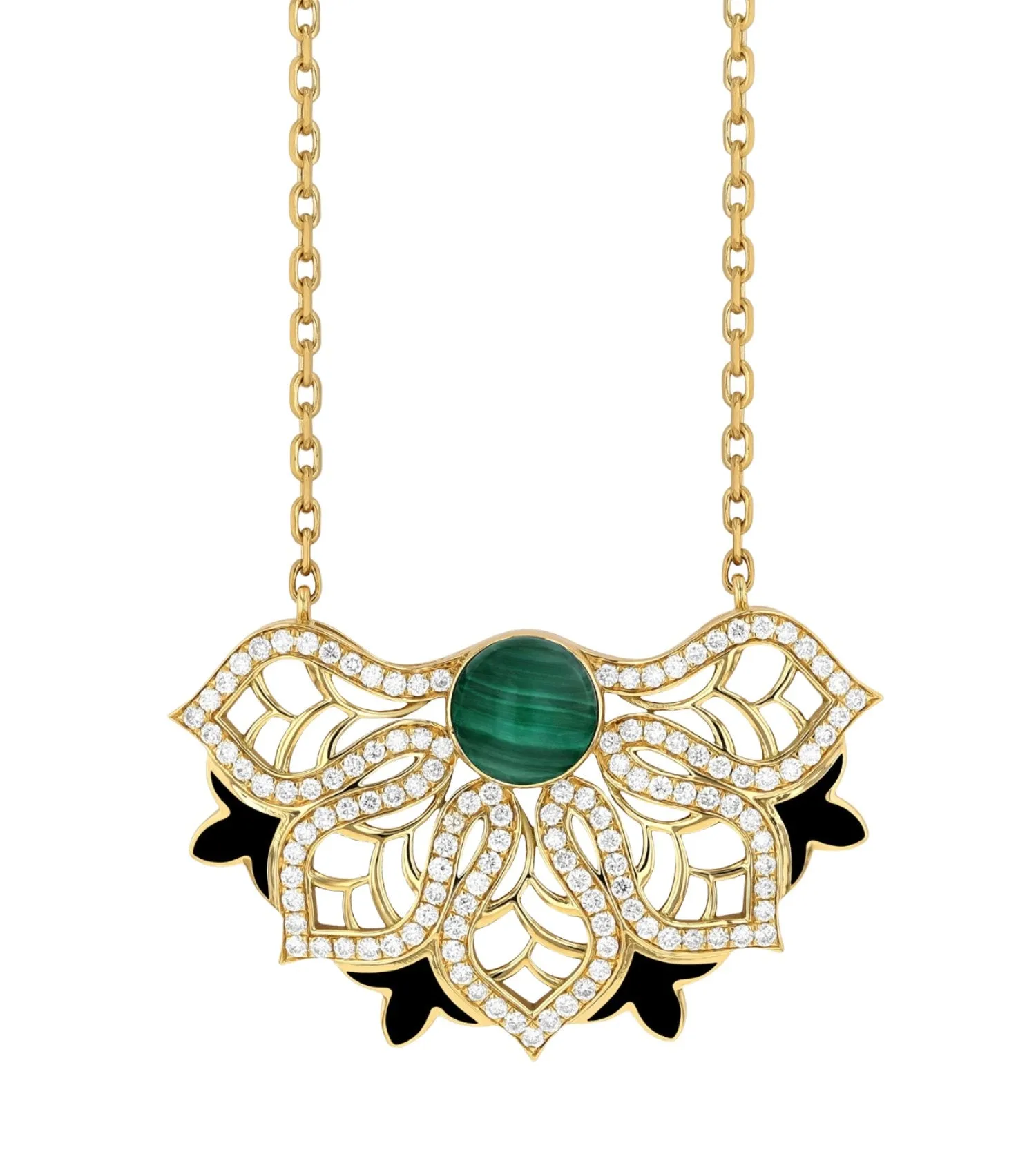 Rise pave malachite M