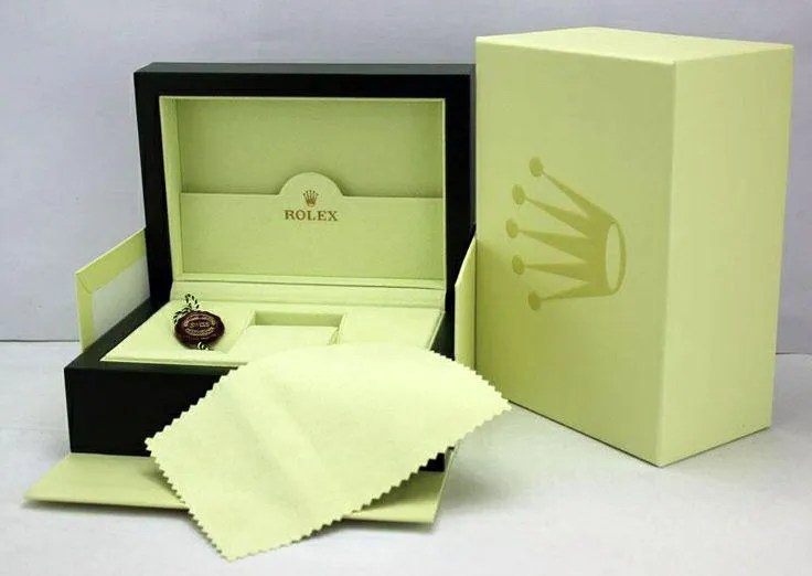 Rolex Day Date 36mm 118238 Yellow Gold, Black Diamond with Two Baquette-shaped Ruby Dial, Worn