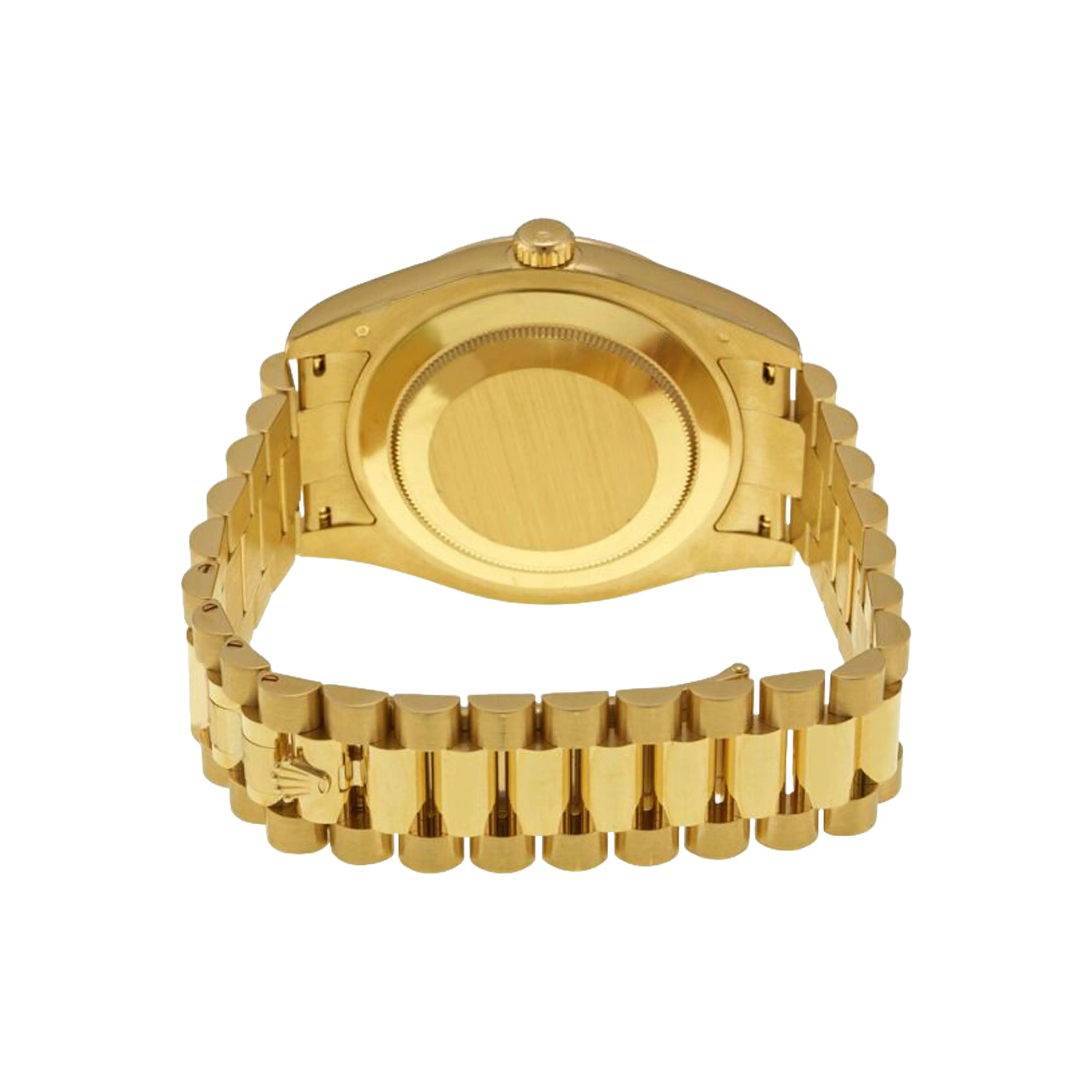 Rolex Day Date 36mm 118238 Yellow Gold, Black Diamond with Two Baquette-shaped Ruby Dial, Worn