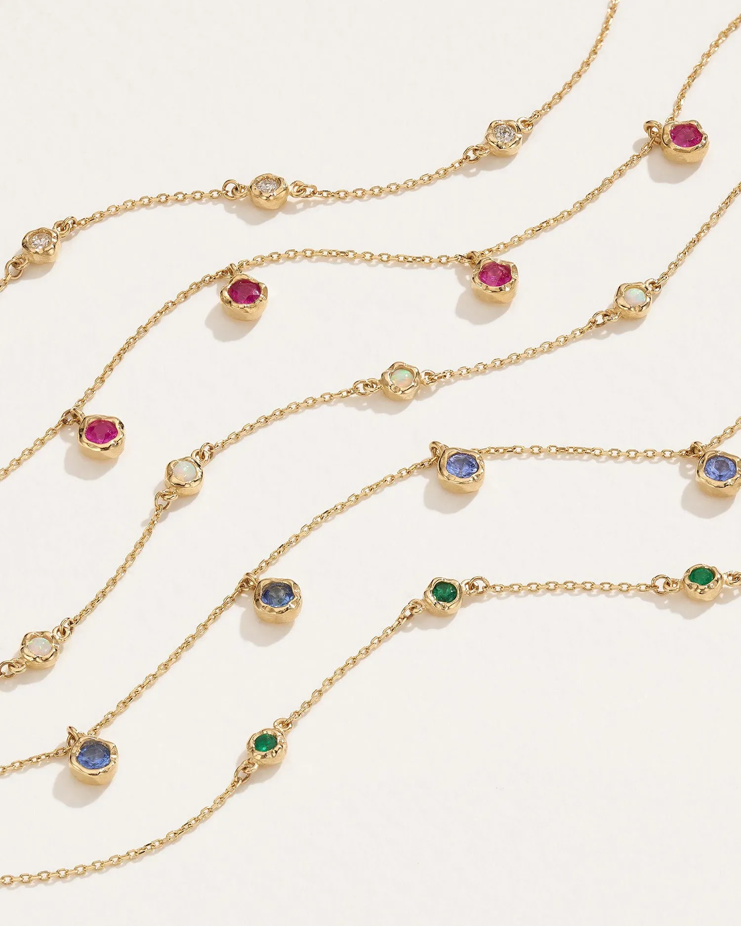 Ruby Station Droplet Bracelet
