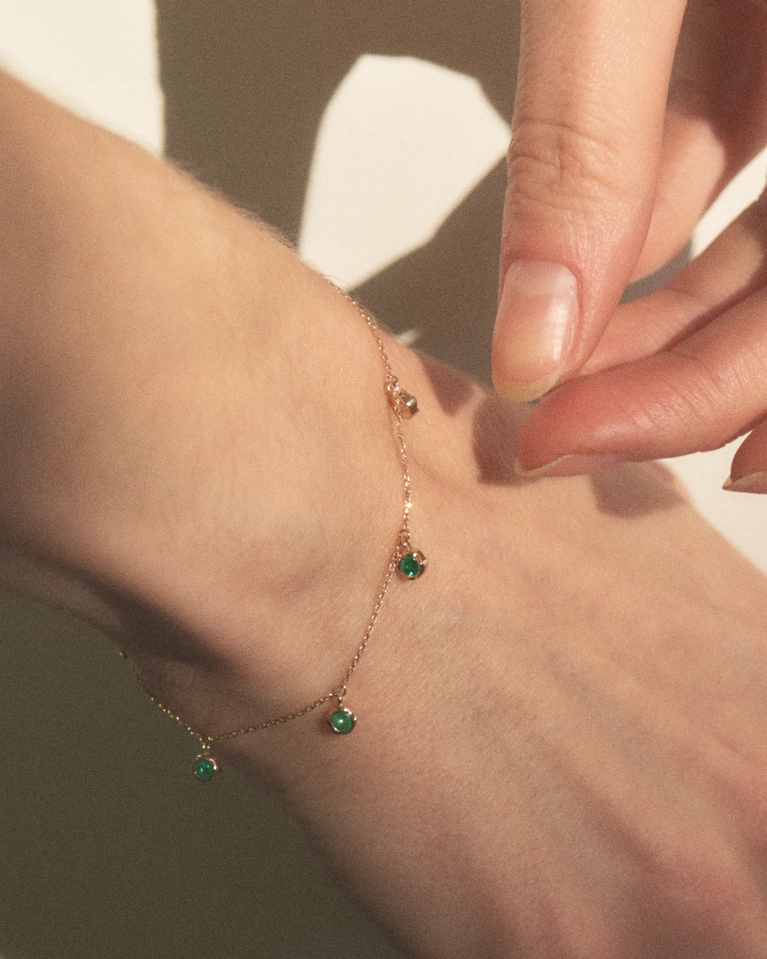 Ruby Station Droplet Bracelet