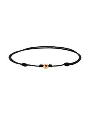 Ruby Trillion Cord Bracelet