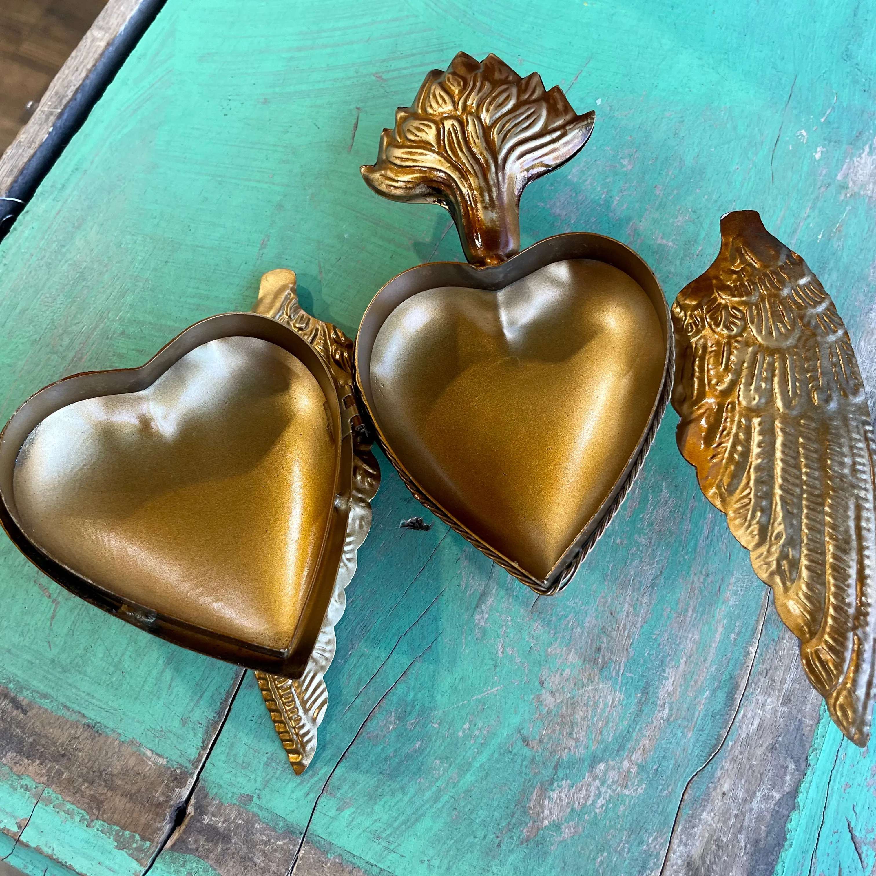Sacred Heart Box with Wings