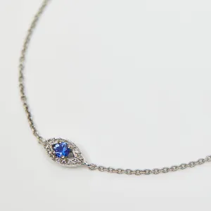 Sapphire Evil Eye Bracelet
