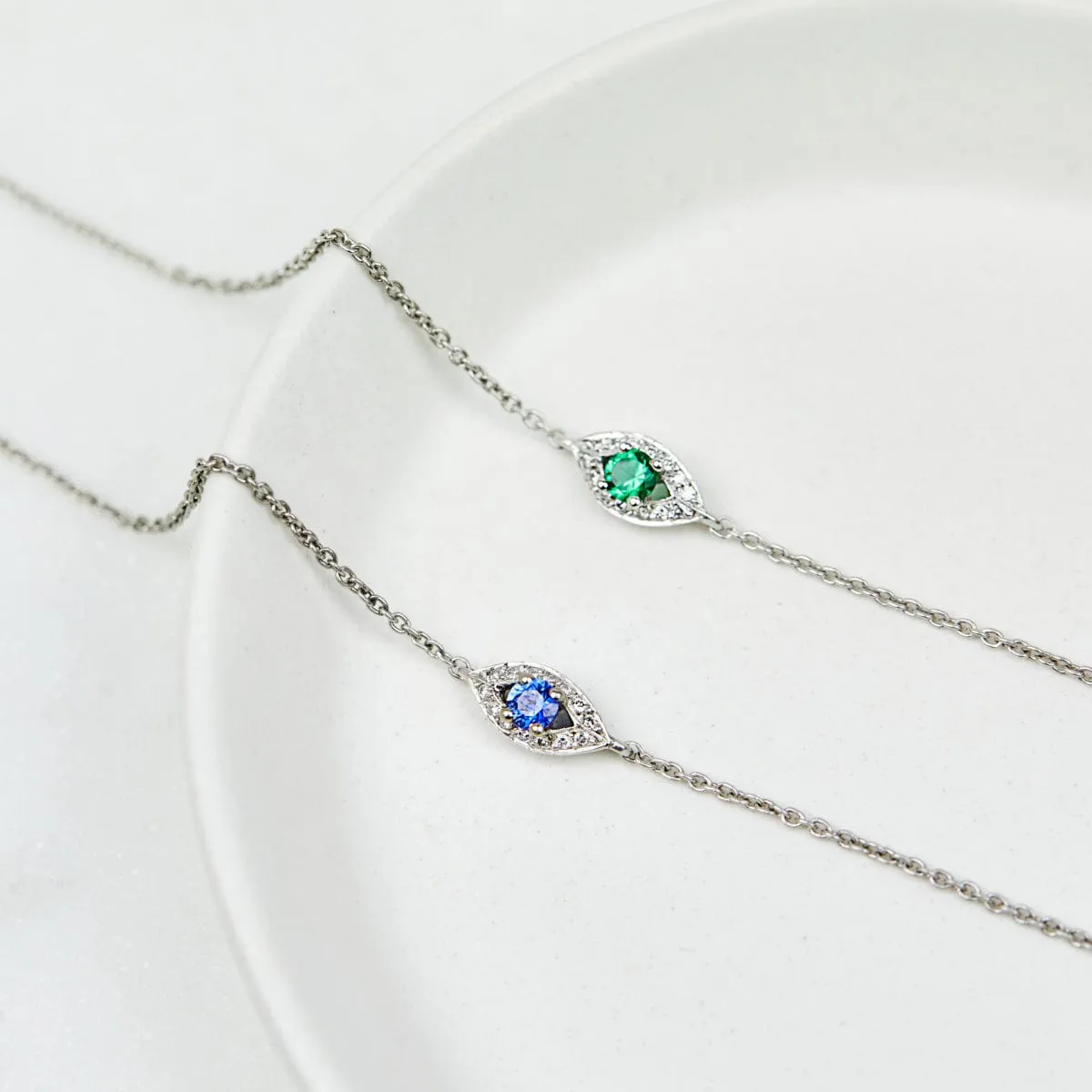 Sapphire Evil Eye Bracelet