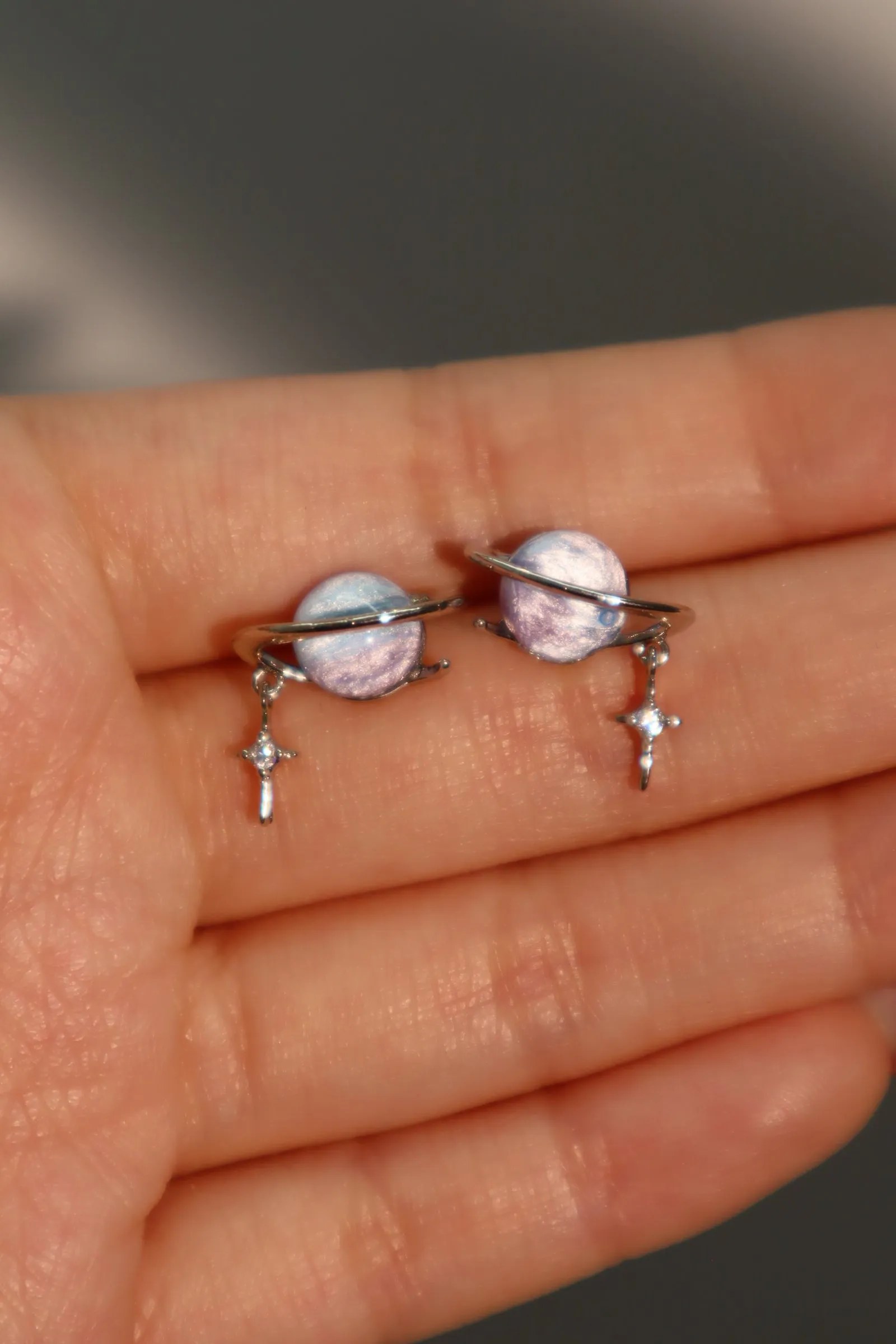 Saturn Stud Earrings