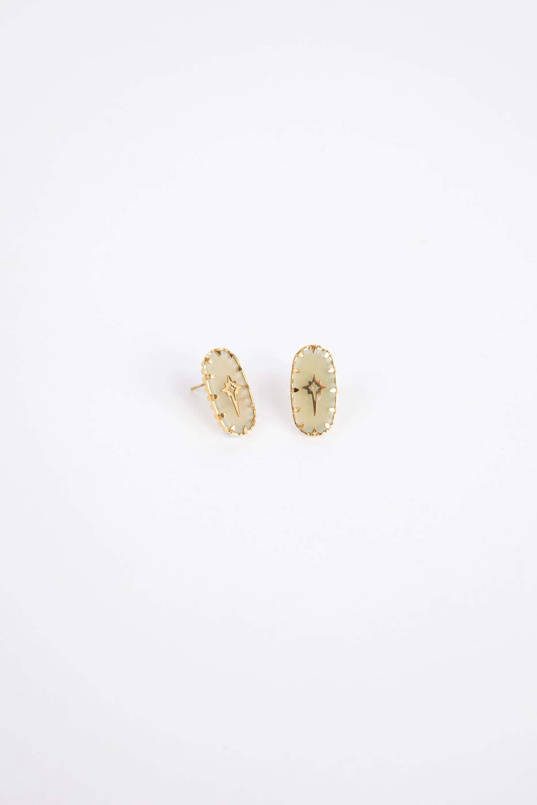 Shooting Star Earrings - Green