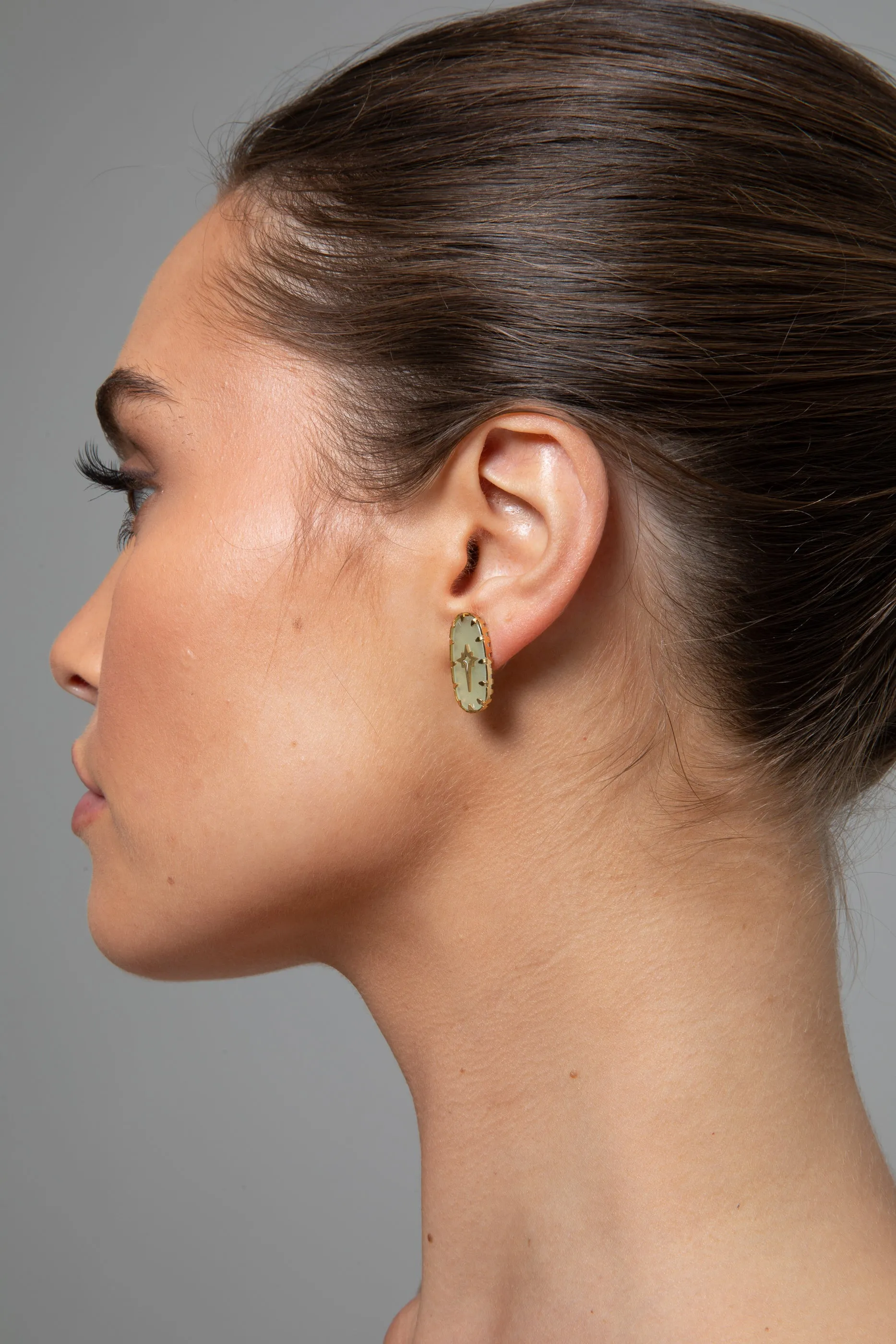 Shooting Star Earrings - Green