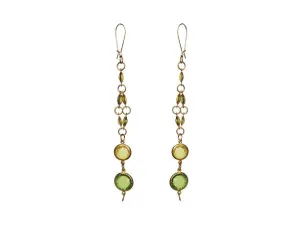 Signature Temptress Earrings- (Amber or Emerald Shades)