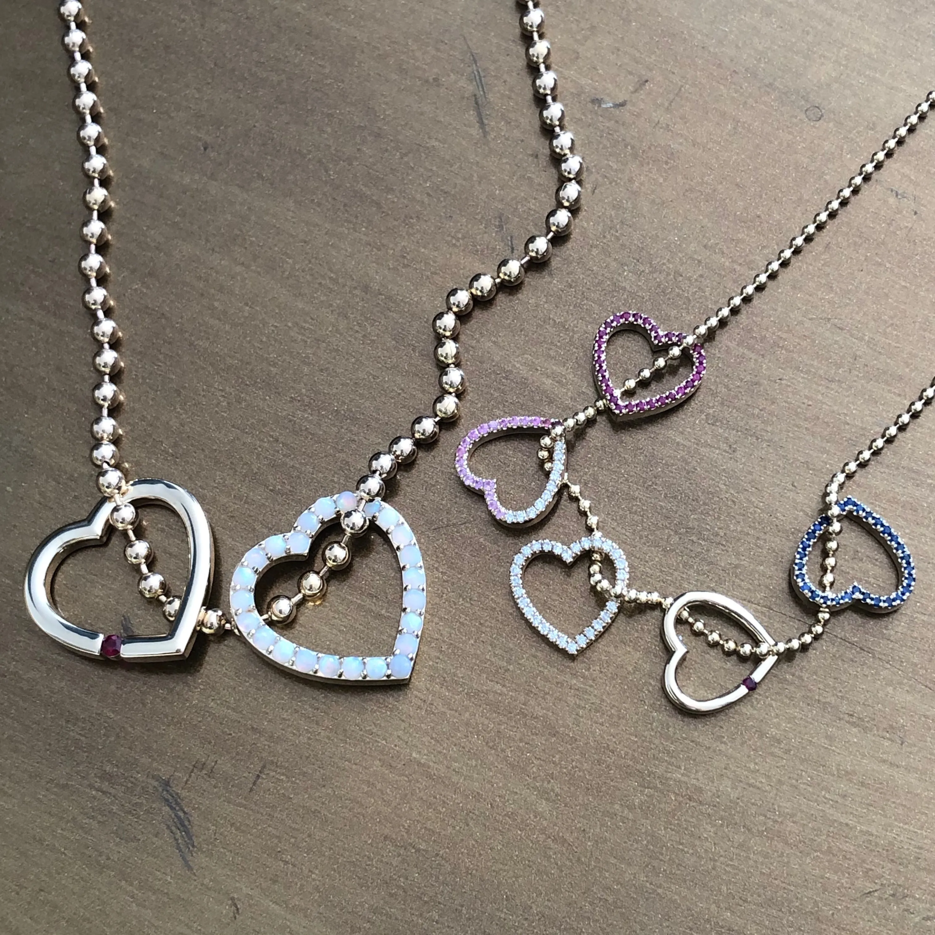 Small Gold Floating Eternity Heart Charm