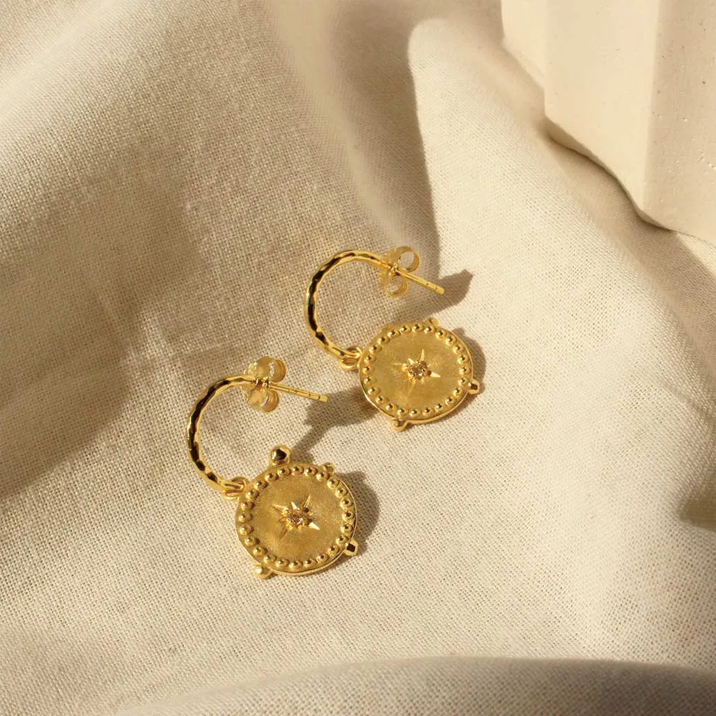 Small Hoop Earrings | 18KT Yellow Gold Plate