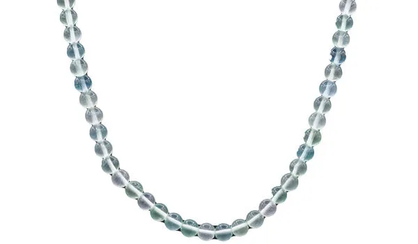 Sterling Silver Mini Fluorite Natural Gemstone Necklace