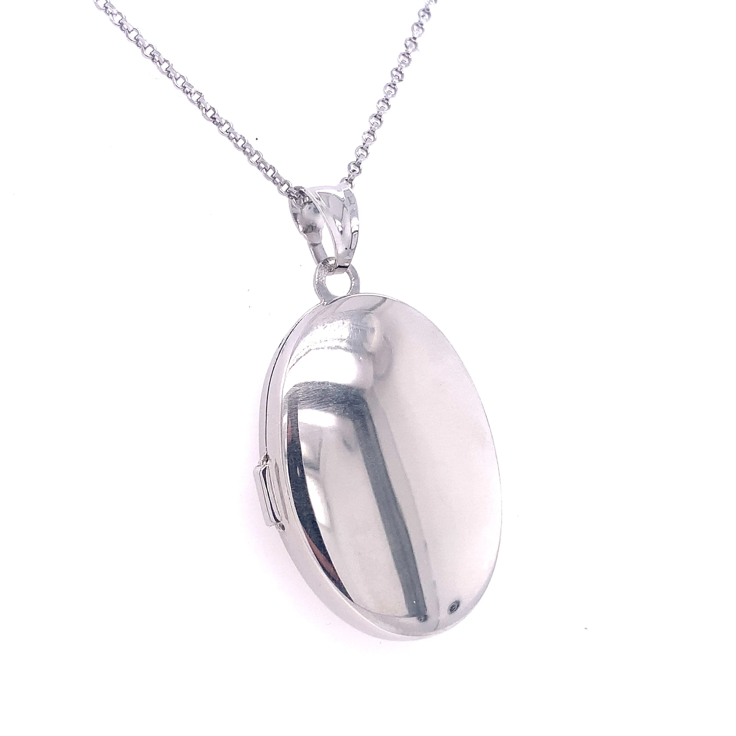 Sterling Silver Oval Locket